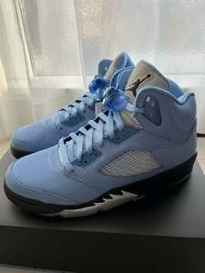 NIKE AIR JORDAN 5 RETRO UNIVERSITY BLUE UNC US9 1/2 27.5㎝ 新品未使用品 ナイキ エアジョーダン 5 ブルー