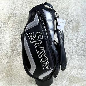 【新品未使用】SRIXONキャディバッグ GGC-S166 （ブラック/シルバー）9.5型3.0kg合成皮革(PU)22000円＋税フード付きゴルフ用品 TOUR 