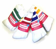 HEALTHKNIT ヘルスニット スケートソックス メンズ 2本ライン 2足セット socks 靴下【国内正規品】ブルー/レッド M25-27cm 即決_画像6