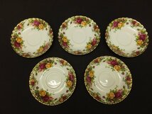 【集】[102601] ROYAL ALBERT ロイヤルアルバート　オールドカントリーローズ　カップ＆ソーサー　５セット_画像8