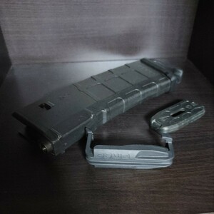 希少品PTS製MAGPUL(マグプル)【PMAG/ダストカバー/UFC製レンジャープレート/BK】TOKYO MARUI/東京マルイ次世代電動ガン用マガジン中古品②