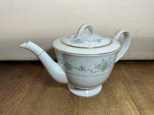 ★コレクター必見！！ NORITAKE CHINA ALLSTON ノリタケ ビンテージ 花 絵柄 ティーポット インテリア 洋食器 レトロ ポット W100405