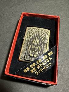 ★コレクター必見！！ ZIPPO ジッポライター BILLIKEN ビリケン様 LUCKYGOD ビンテージ オイルライター ゴールド色 コレクション S102116