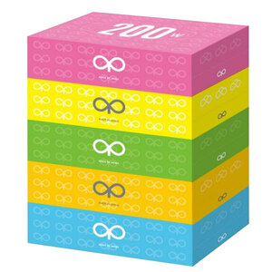  tissue box tissue eito one color light BOX 200 collection 5 box x1 pack 