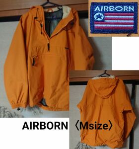 【used】AIRBORN プルオーバージャケット〈M〉アシックス/エアボーン/プルオーバージャケットヤッケ/マウンテンパーカー