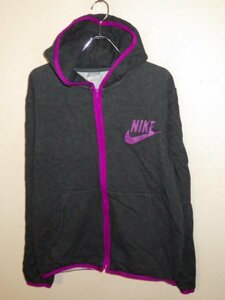 z2610NIKE★ナイキ★ロゴプリント★スエットジップパーカー★サイズL★人気★激安