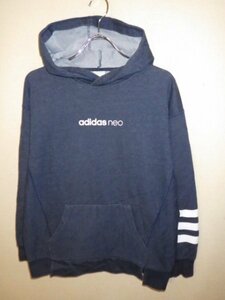 z2894adidas★アディダス★NEO★ネオ★ロゴプリントパーカー★サイズL★人気★激安