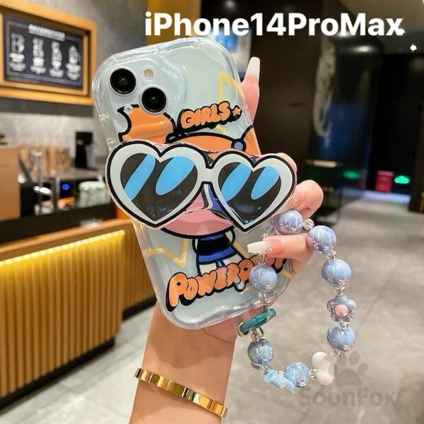 パワーパフガールズ　バターカップ　iPhoneケース　14ProMax