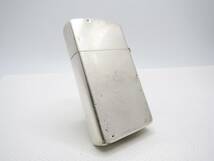 純銀 スターリングシルバー 925 イタリックボトム スリム zippo ジッポ 1989年_画像6