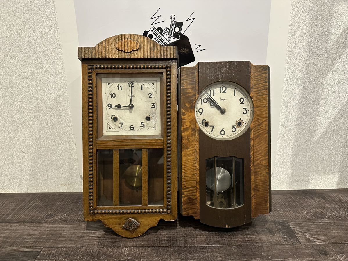 週間売れ筋 不二子さん専用、時計屋さん、明治時代の柱時計、ダルマ