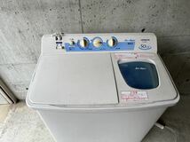 【中古】札幌 引取歓迎 二層式洗濯機 HITACHI 日立 PS-50AS 青空 Air Spin 5.0kg ステンレス脱水槽 つけおきタイマー 【札TB01】_画像3