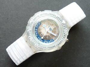  unused, but immovable for display part removing Swatch Swatch 1995 year of model scuba KLIRR product number SDK904.. belt small 