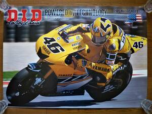 大型ポスター　2005年第8戦USグランプリ ヤマハ創立50周年記念USインターカラー ヤマハ YZR-M1 #46 バレンティーノ・ロッシ　新品同様