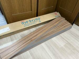 タジマ フロアタイル 未使用品 33枚入り 100ｍｍ×914.4ｍｍ 木目調 ウッドライン 床材 DIY 625