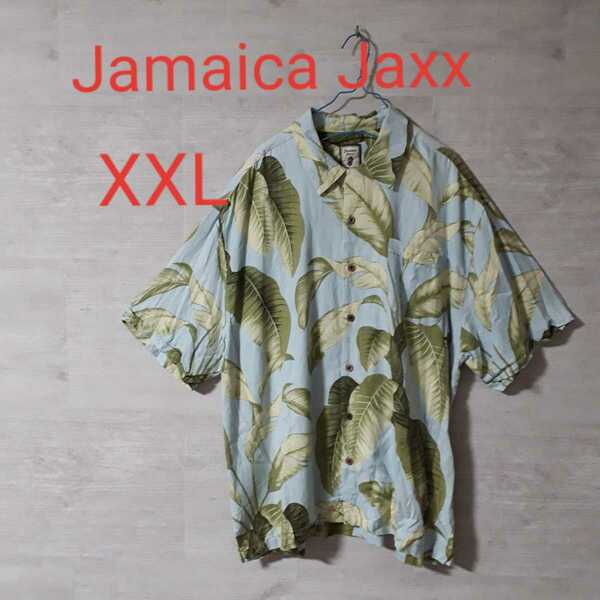 【XXL】Jamaica Jaxx 総柄 半袖シャツ ゆったり （１１３）