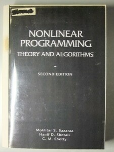 c6古本【教科書】数学 洋書 [NONLINEAR PROGRAMMING THEORY AND ALGORITHMS] 2版 非線形計画法 コピー本