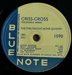 THELONIOUS MONK BLUE NOTE Criss-Cross/ Eronel