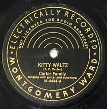 CARTER FAMILY MONTGOMERY WARD Kitty Waltz/ Diamonds In The Rough_画像1