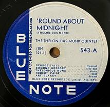 THELONIOUS MONK BLUE NOTE ‘Round About Midnight/ Well You Needn’t_画像1