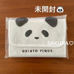 新品未開封　タグ付　ジェラート ピケ　パンダ母子手帳ケース　Sサイズ　オフホワイト　OWHT