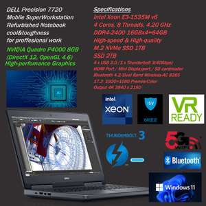 画像生成Ai/4K動画編集/3D CAD/3Dモデラー★世界最高峰のMobile Workstation★core i7超xeon4.2GHz&Quadro8GB超高速NVMeSSD1TB&SSD2TB&64GB