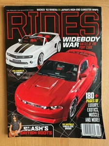 洋書　『 RIDES 』　2012年12月/1月号　カスタムカー雑誌　DUB　KING　セレブレティ DONK　　中古