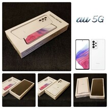 【新品未使用/SIMフリー】au Galaxy A53 5G SCG15/オーサムホワイト/一括購入/判定○_画像1