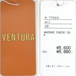 VENTURA ベンチュラ × CA4LA カシラ コラボ 日本製 マドラスチェックキャップ メンズ レディース キャップ 帽子 コットン100% 送料無料の画像8