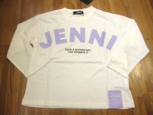 * free shipping * new goods *140*JENNI* long sleeve T shirt * white * Jenni *