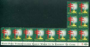 11◇クリスマスシール／USA　1946年　クリスマス・キャンドル　12枚　NH