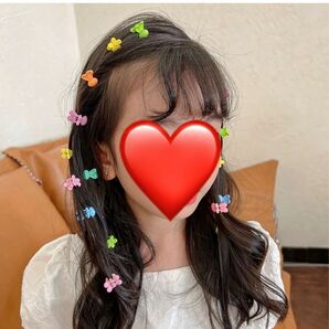 24個セット ヘアクロークリップ 可愛い 髪飾り 子供用 髪縛り かわいい おしゃれ ヘアクリップ ヘアアクセサリー