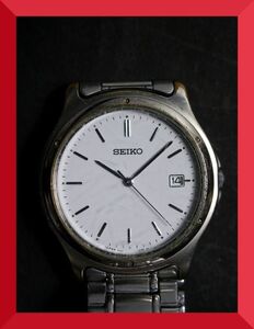 セイコー SEIKO クォーツ 3針 デイト 7N32-0150 男性用 メンズ 腕時計 日本製 W67 稼働品