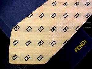 [ stock disposal sale ]5-8877z* Fendi [ total FF Logo ][FENDI] necktie **