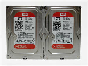 WD 3.5インチHDD WD10EFRX 1TB SATA 2台セット #11492