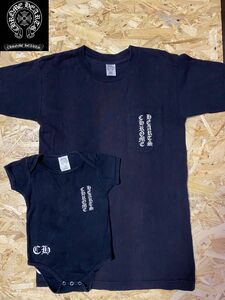 クロムハーツ 半袖Tシャツ　ベビーロンパースセット