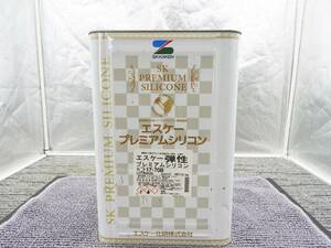 SK エスケー化研★弾性 プレミアムシリコン 17-70B グレー系 外壁塗装 2019年製 小減り 約12kg 水性塗料★中古品「管理№NR70」