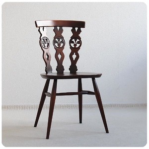 イギリス ヴィンテージ アーコールチェア ERCOL 木製椅子 アンティーク 家具「シスルバックチェア」V-796