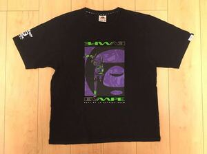 【中古・ネコポス対応】AAPE x EVANGELION RACING Moon Face T-Shirt アベイジングエイプ エヴァンゲリオンレーシング限定 コラボTシャツ