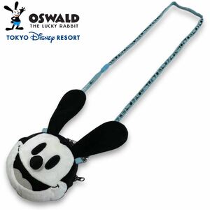 希少■ DISNEY (ディズニー) OSWALD オズワルド ぬいぐるみ ショルダーポーチ 東京ディズニーランド 限定 ミッキー