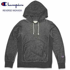 国内正規品■ Champion (チャンピオン) REVERSE WEAVE リバースウィーブ 無地 プルオーバー 長袖 スウェットパーカー 灰 グレー M アメカジ