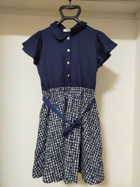 ワンピース キッズ 140cm sサイズ シャツワンピ