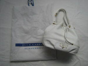 ☆　新品未使用　BURBERRY BLUE LABEL（バーバリーブルーレーベル）2WAYバッグ 白　☆