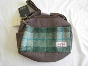 ☆新品タグ付き　coen(コーエン）HarrisTweed(ハリスツイード）ショルダーバック グリーン☆ 