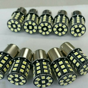 24V用 S25 LED 33連 シングル球 ホワイト 8個+保障２個 (計10個)