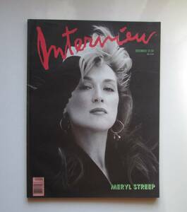 Interview 1988 dec 洋雑誌 Meryl Streep 　アンディ・ウォーホル