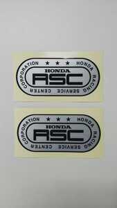 ホンダ RSC ステッカー初期 2枚セット 黒　ヘアーライン S600 S800