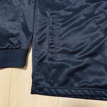 良品　NIKE　ナイキ　レトロジャージ　トラックジャケット　光沢ブラック　刺繍ロゴ　メンズ　Mサイズ　DRI-FIT_画像4