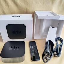 【U3J1WF】Apple TV 4K 32GB A1842 本体 リモコン 電源ケーブル HDMIケーブル 箱_画像1