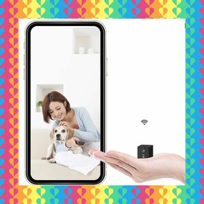 防犯カメラ 小型 Wi-Fi スマホと連動 HD画質 見守りカメラ コンパクト ペット 子ども 介護 防犯