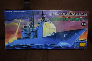 ■珍品1/350 2軸モーターライズ！アメリカ海軍イージス巡洋艦U.S.SタイコンデロガCG-47(MINI HOBBY MODELS製)ヨークタウン ビンセンス 